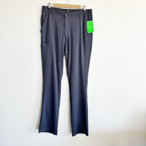 NWT Healing Hands Scrub Pants Gray Ryan Straight Leg 9590T Medical - Picture 1 of 6